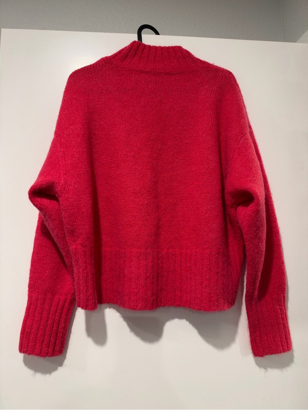 Cos pink wool Mock Neck Knit Sweater - Picture 5 of 6